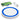 White w/Blue Accent Power Disc 15W Wireless Charger plain
