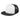 WHITE WITH BLACK FLAT BILL TRUCKER CAP plain grouped