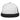 WHITE WITH BLACK FLAT BILL TRUCKER CAP plain grouped