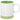 WHITE WITH LIME 10 Oz. Lacrosse Ceramic Mug plain grouped