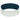 WHITE WITH NAVY BLUE 1" Silicone Bracelet plain grouped