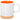 WHITE WITH ORANGE 10 Oz. Lacrosse Ceramic Mug plain grouped