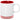 WHITE WITH RED 10 Oz. Lacrosse Ceramic Mug plain grouped