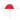 WHITE WITH RED 60" Arc Golf Umbrella plain grouped