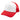 WHITE WITH RED Convoy Trucker Cap plain grouped