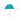 WHITE WITH TEAL 60" Arc Golf Umbrella plain grouped