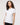 White Women's Ringspun Pique Polo - 7600